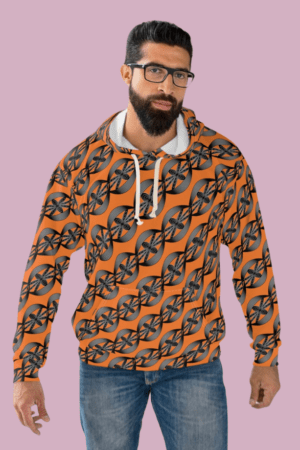 Flowery Eyes Pullover Hoodie