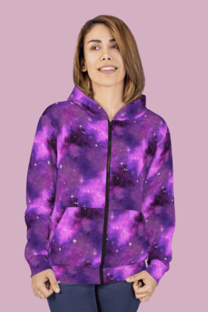 Cosmic Flair Zip Hoodie