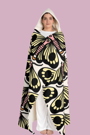 Beezme Hooded Sherpa Fleece Blanket